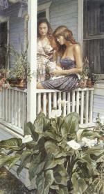 水粉大师Steve Hanks 311-Summer Porch
